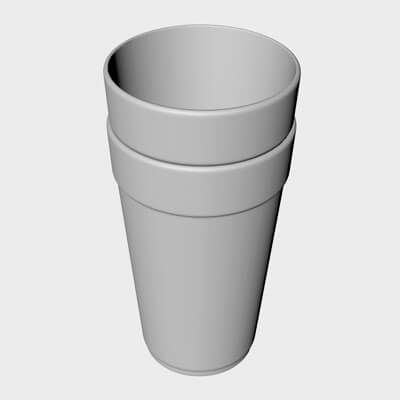 Empty Double Cup