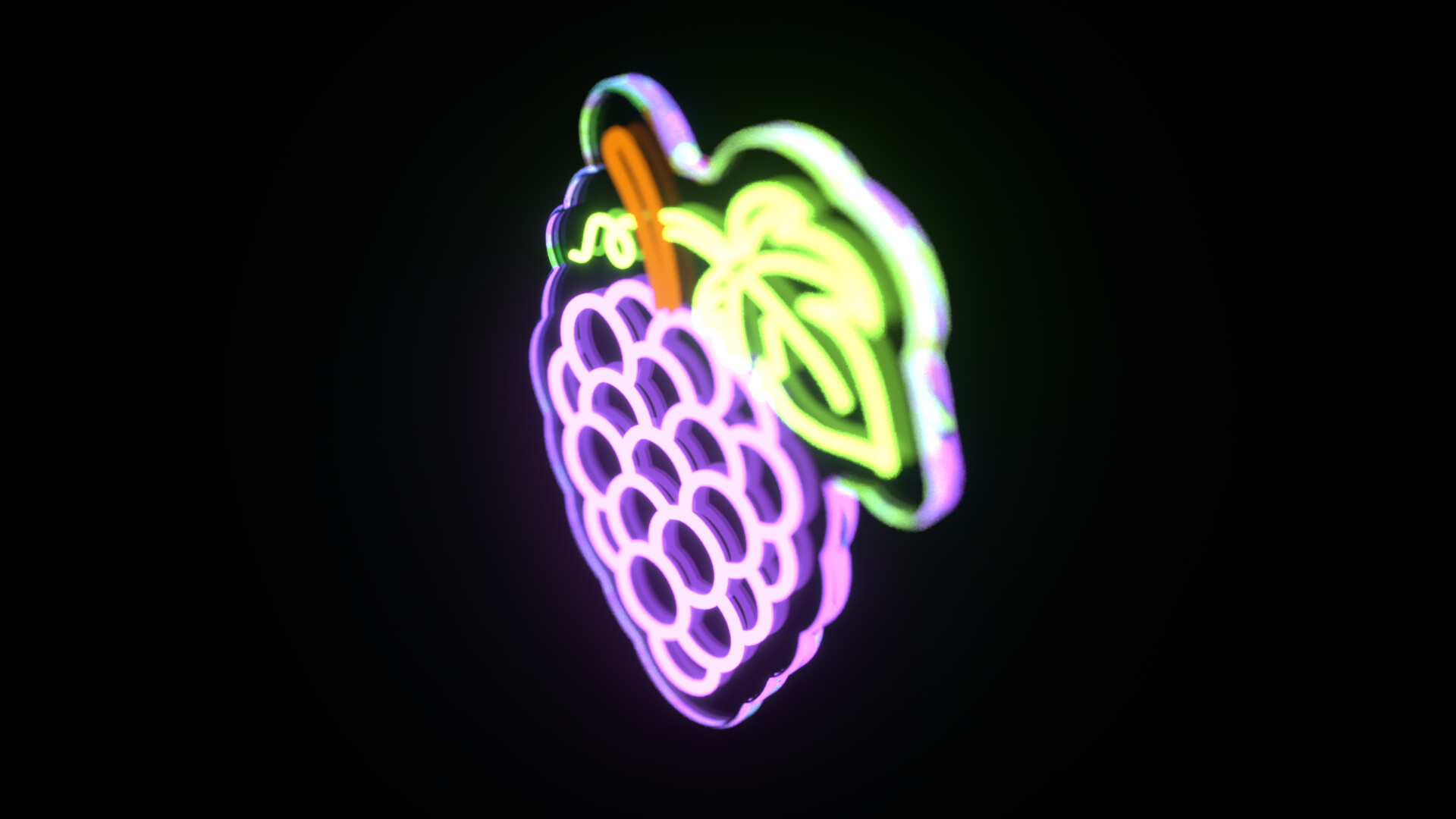 Fruit Bundle Neon Signs 3D Model