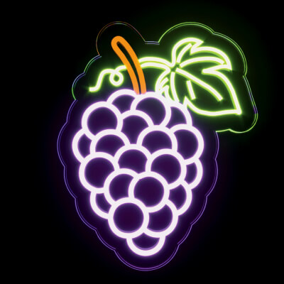Grape Neon Sign
