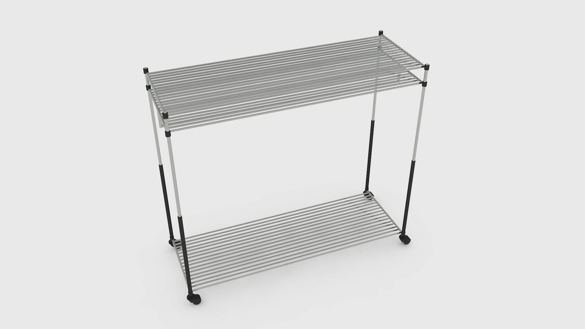 Heavy-Duty Garment Storage Rack 3D Model