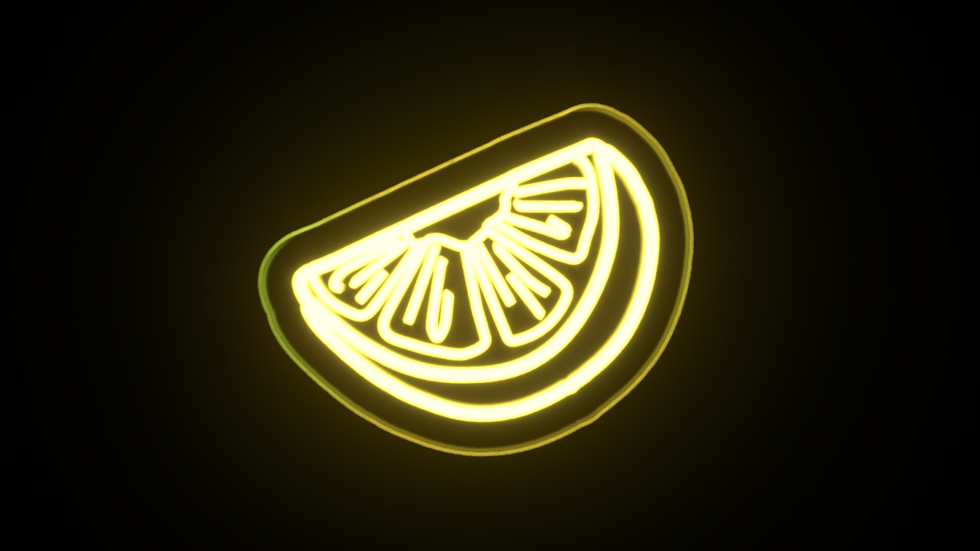 Lemon Neon Sign 3D Model