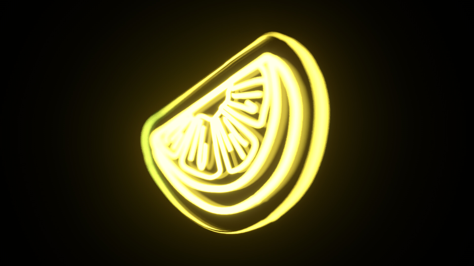 Lemon Neon Sign 3D Model