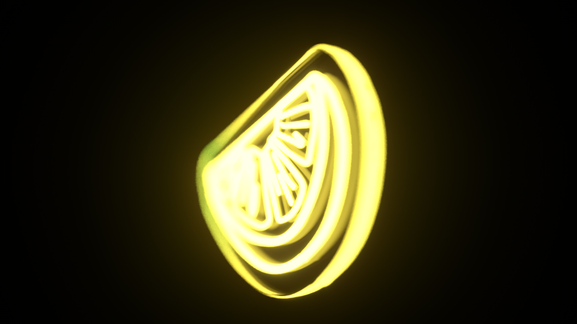 Lemon Neon Sign 3D Model