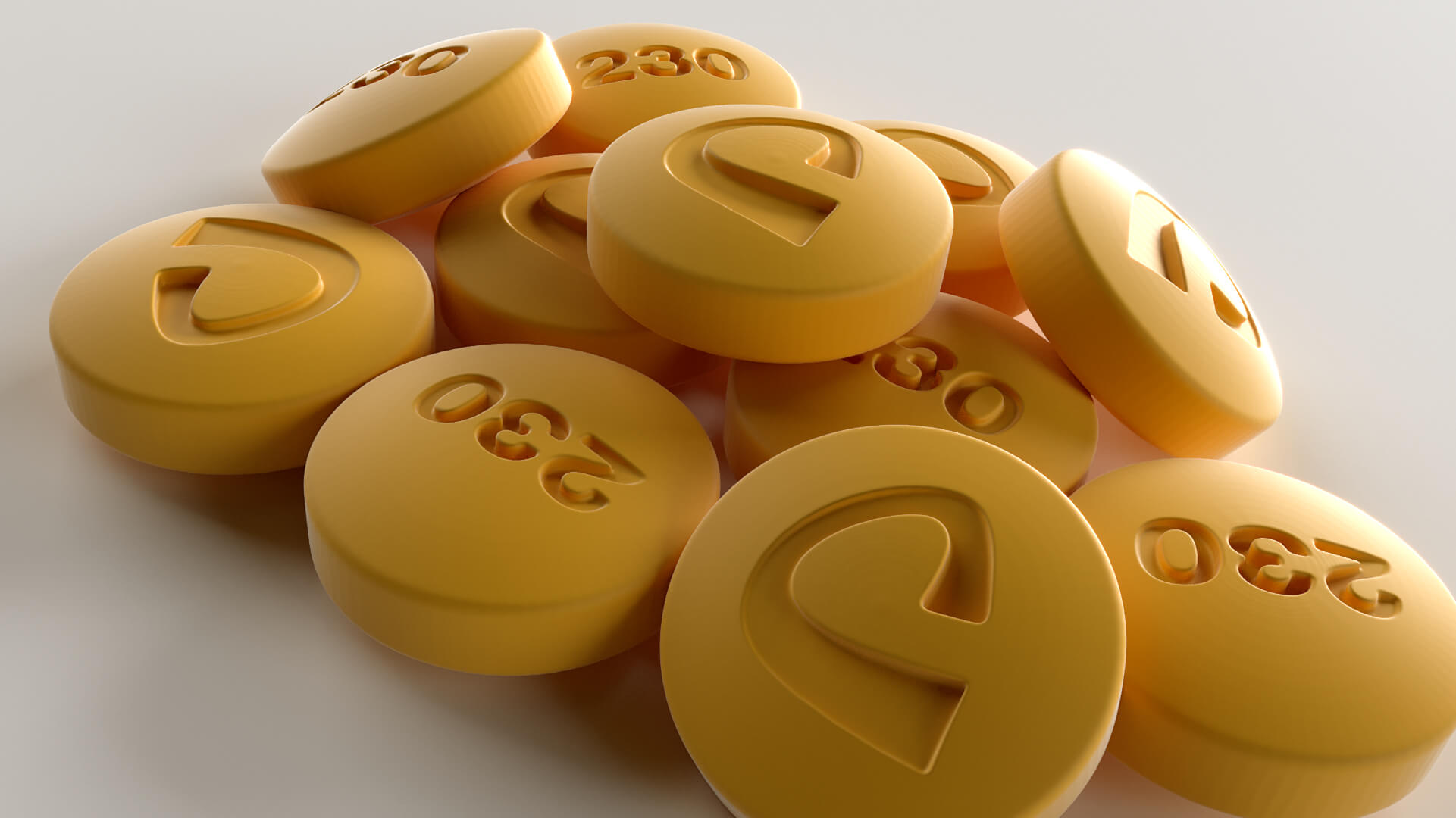 Oxycodone Painkiller Pill 3D Model