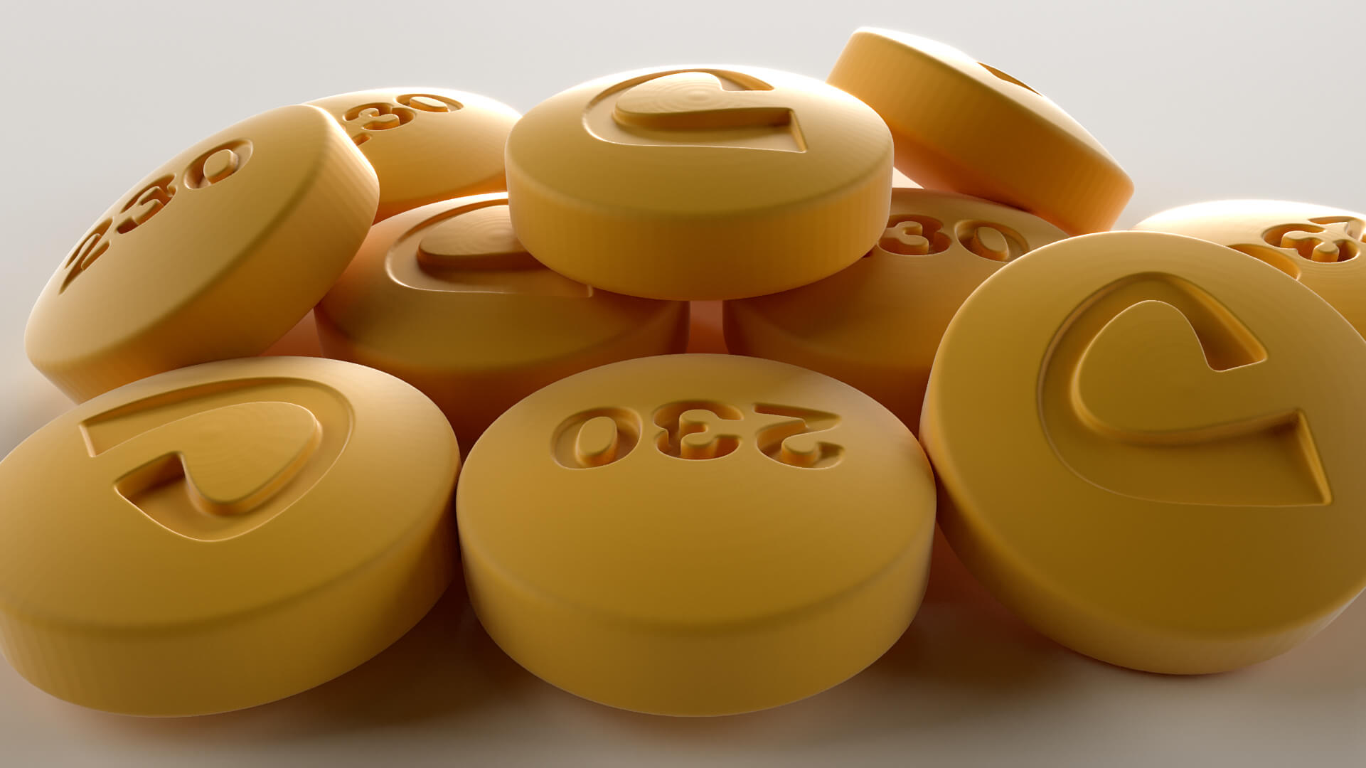 Oxycodone Painkiller Pill 3D Model