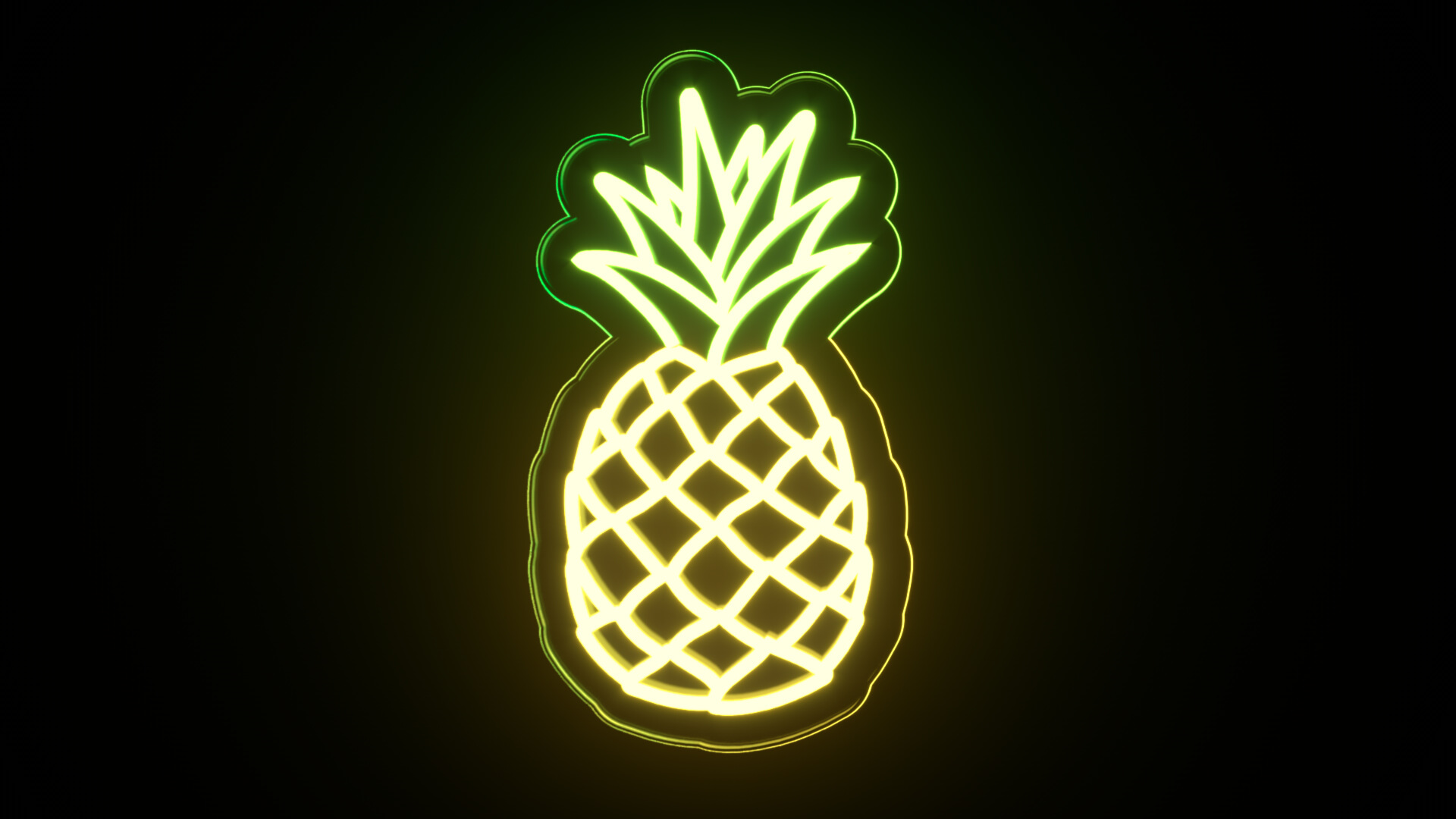 Fruit Bundle Neon Signs 3D Model