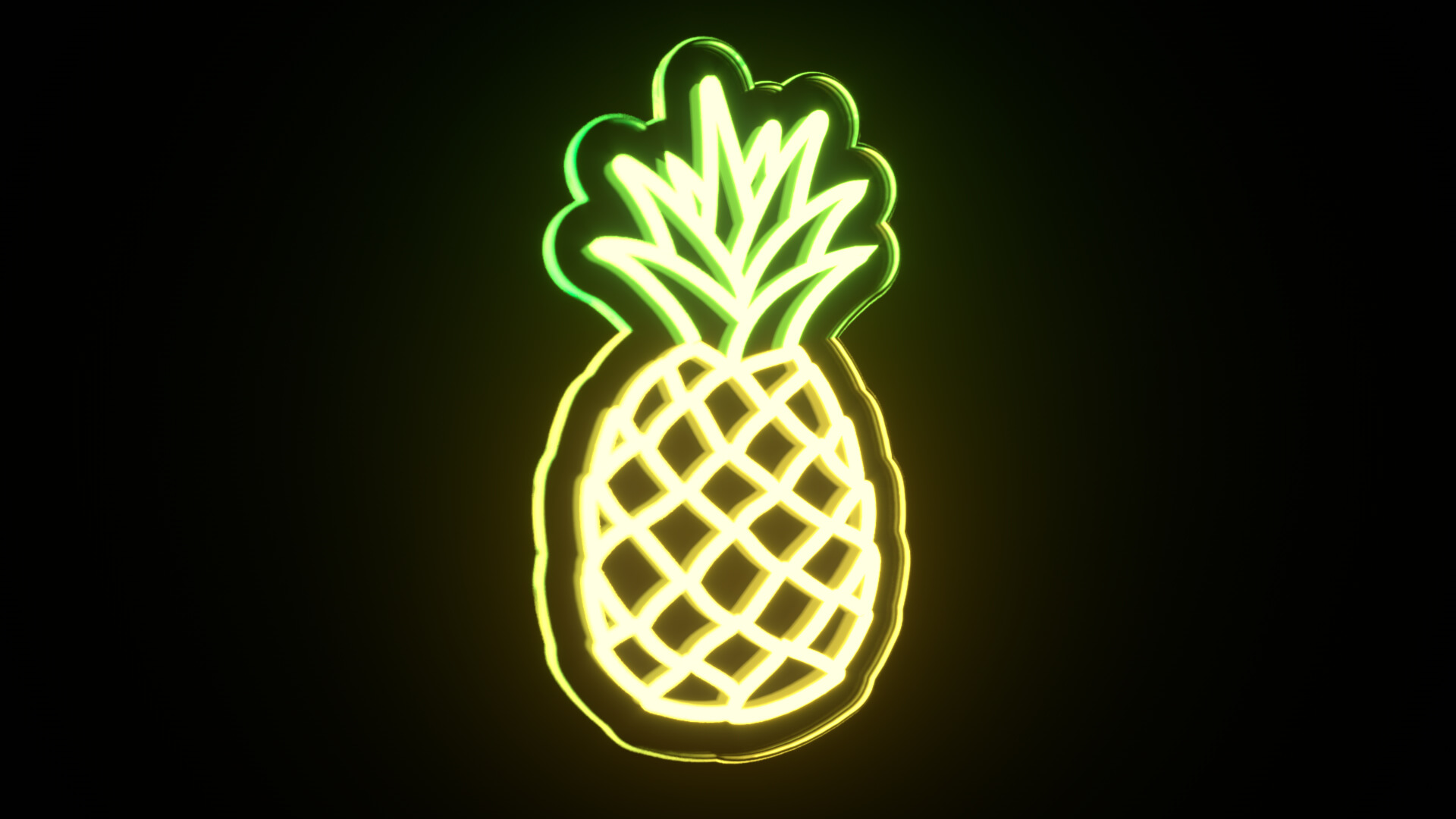 Fruit Bundle Neon Signs 3D Model