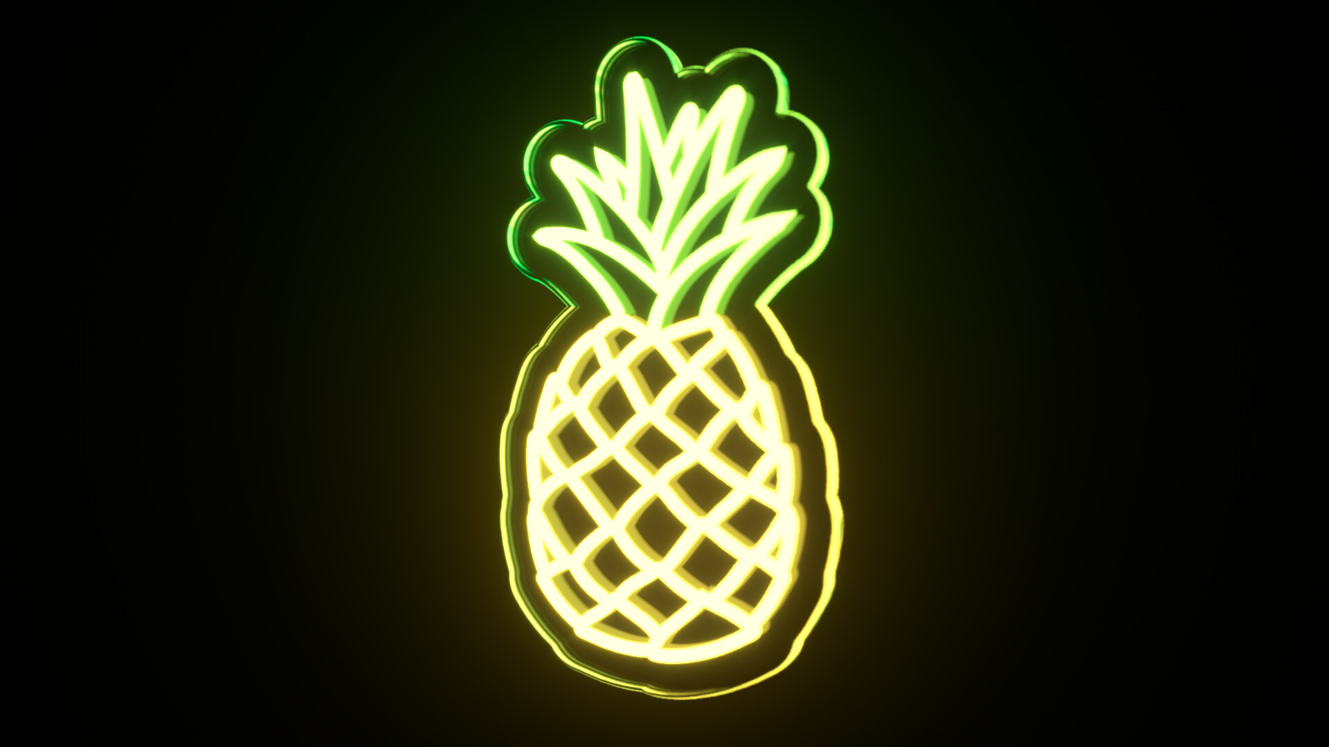 Fruit Bundle Neon Signs 3D Model