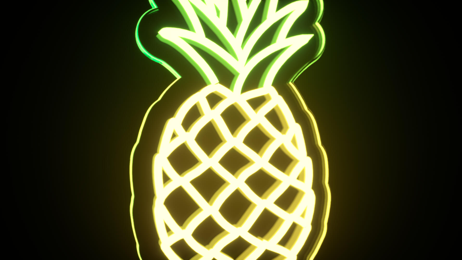 Fruit Bundle Neon Signs 3D Model