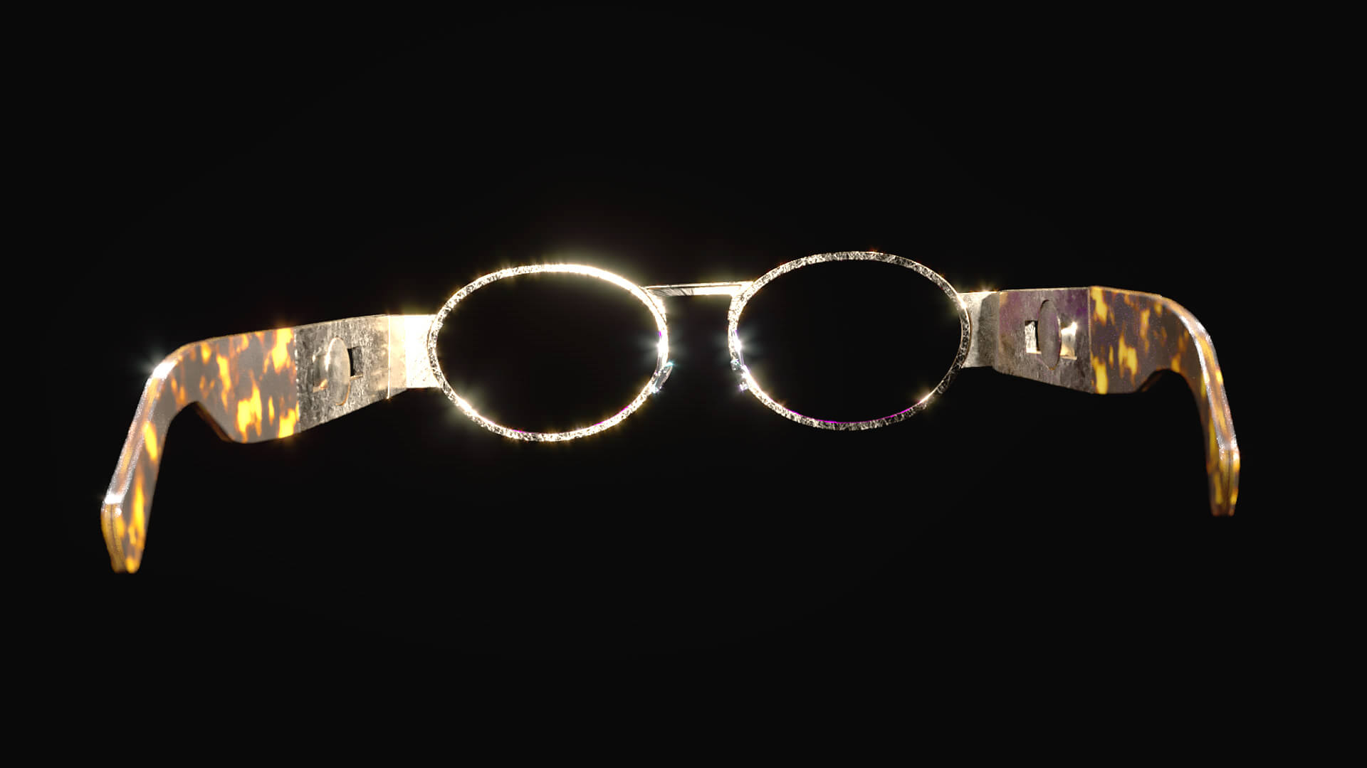 Royal Oval Designer Glasses 3D Model