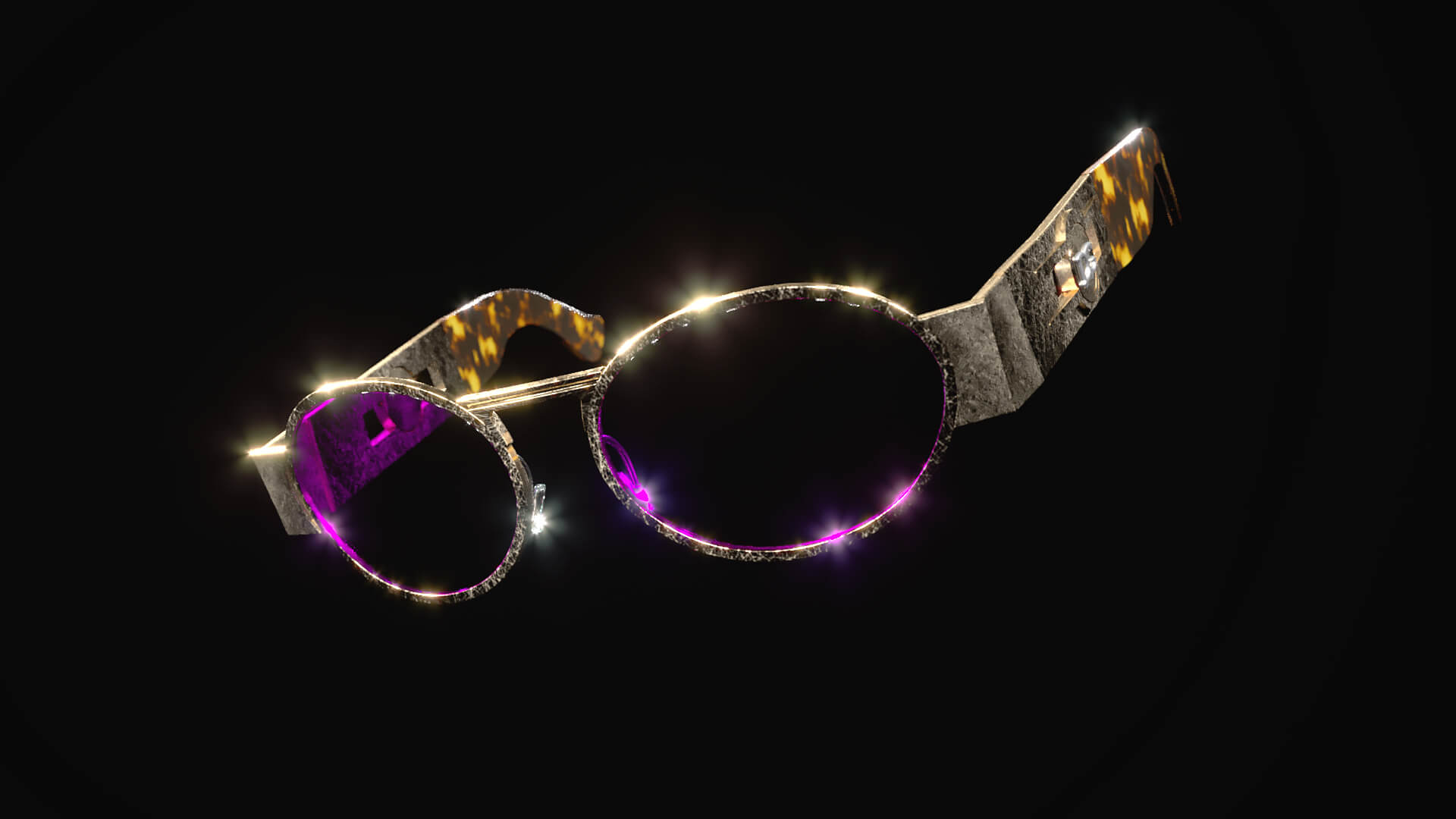 Royal Oval Designer Glasses 3D Model