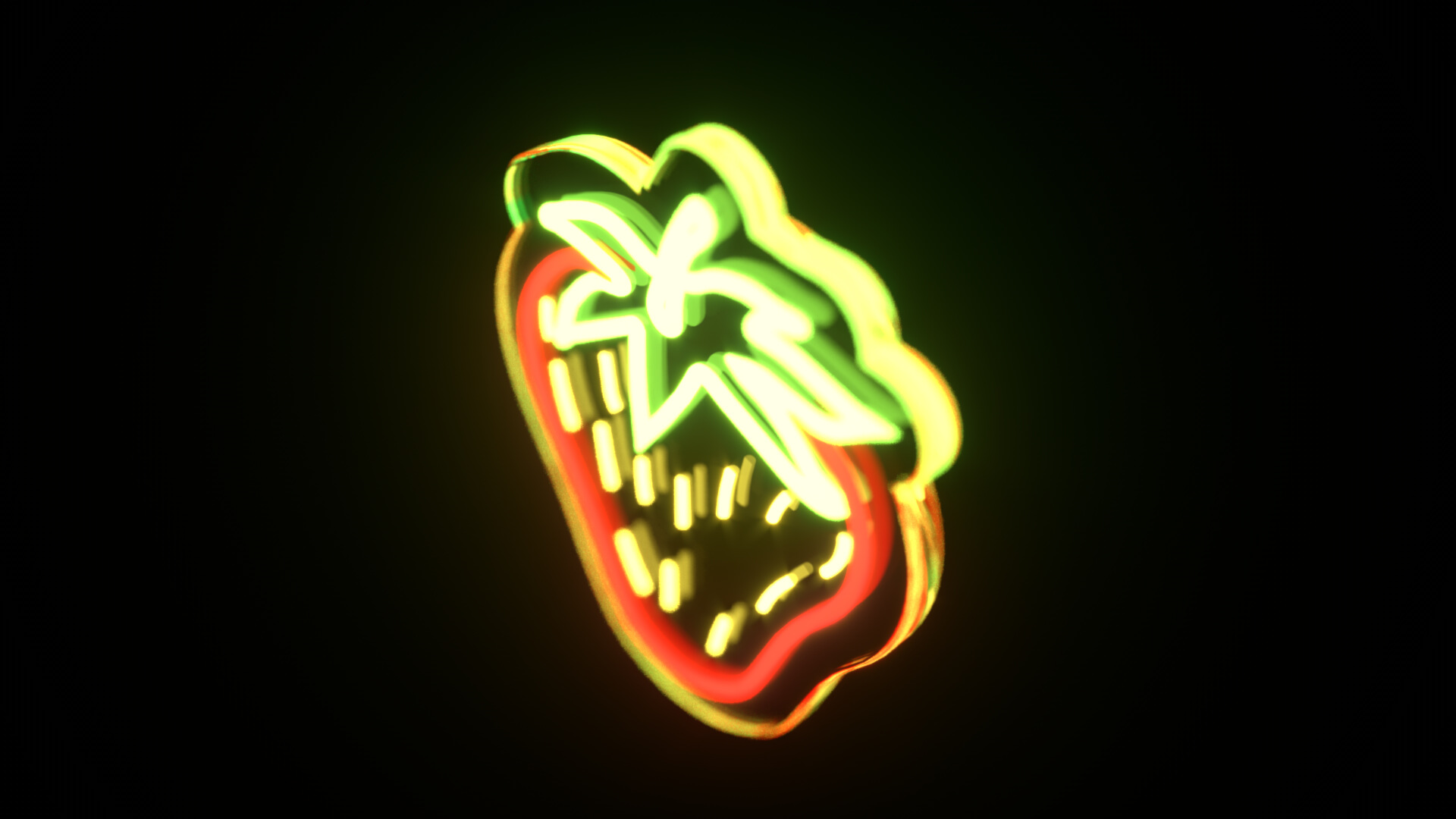 Fruit Bundle Neon Signs 3D Model