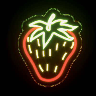 Strawberry Neon Sign