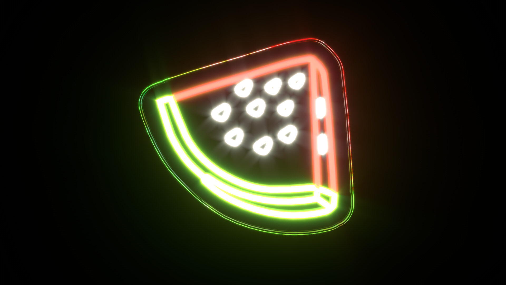 Fruit Bundle Neon Signs 3D Model