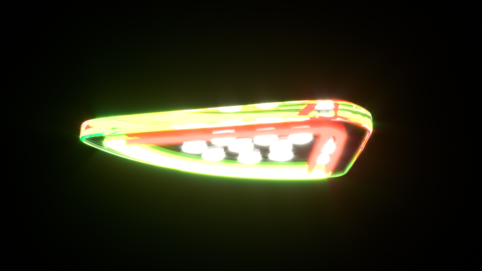 Fruit Bundle Neon Signs 3D Model