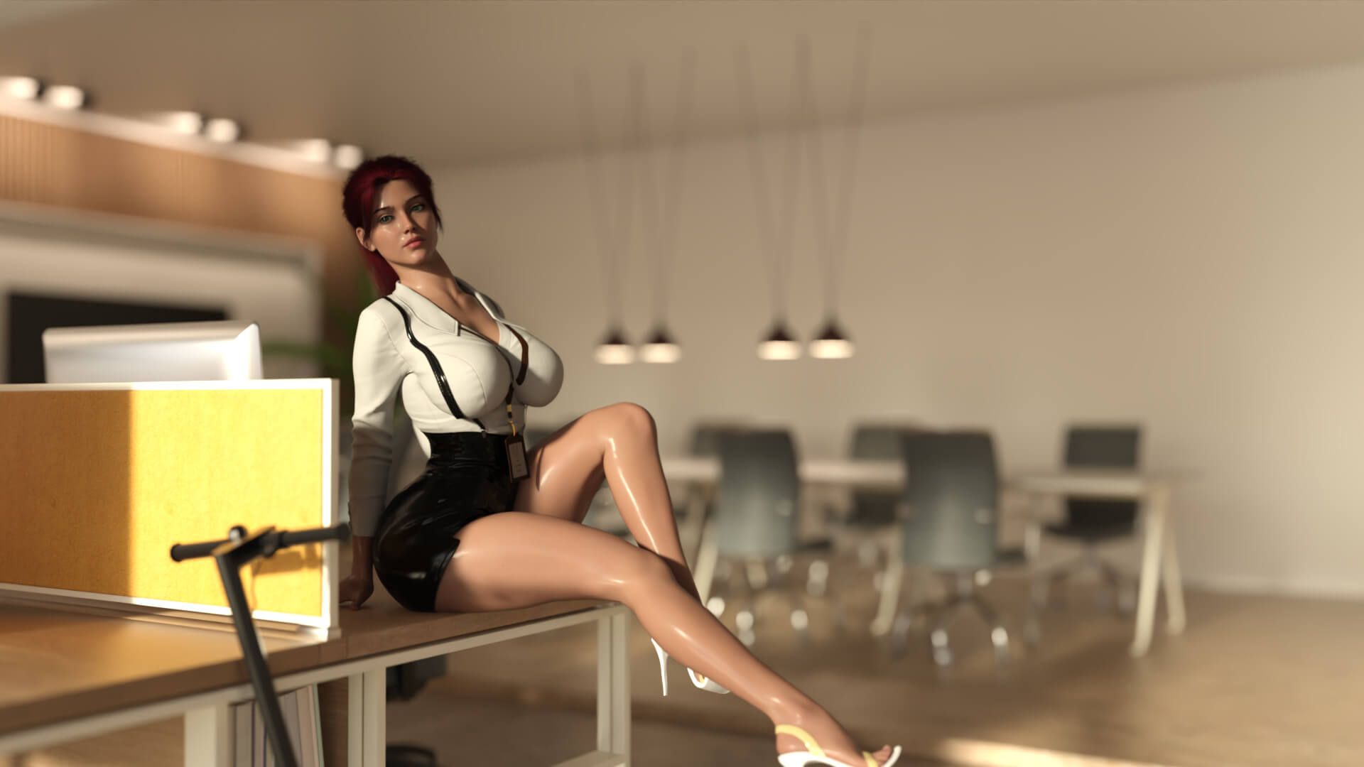 Nathaly Office Activity 1 3D Render, Digital Artwork by DrYoda