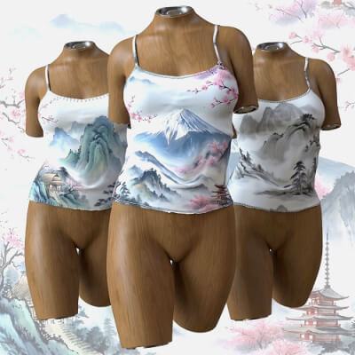 DP Tank Top for Genesis 8 and 8.1 Females