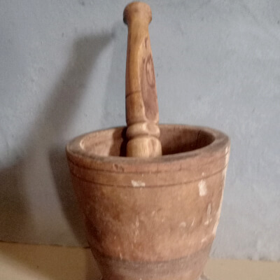 Traditional West African Wooden Pestle - Photoscanned PBR