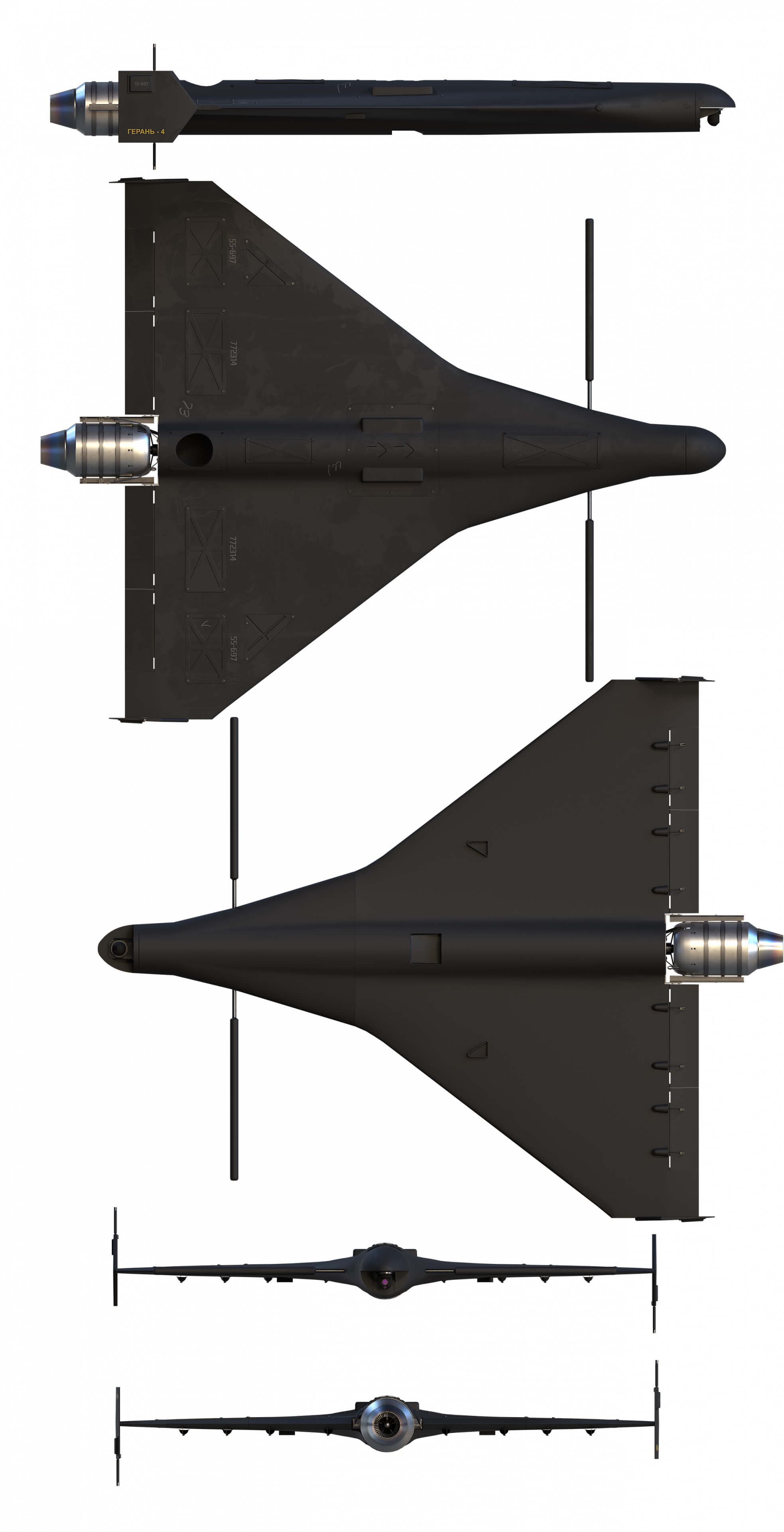 Geran-4 Seeker 3D Model