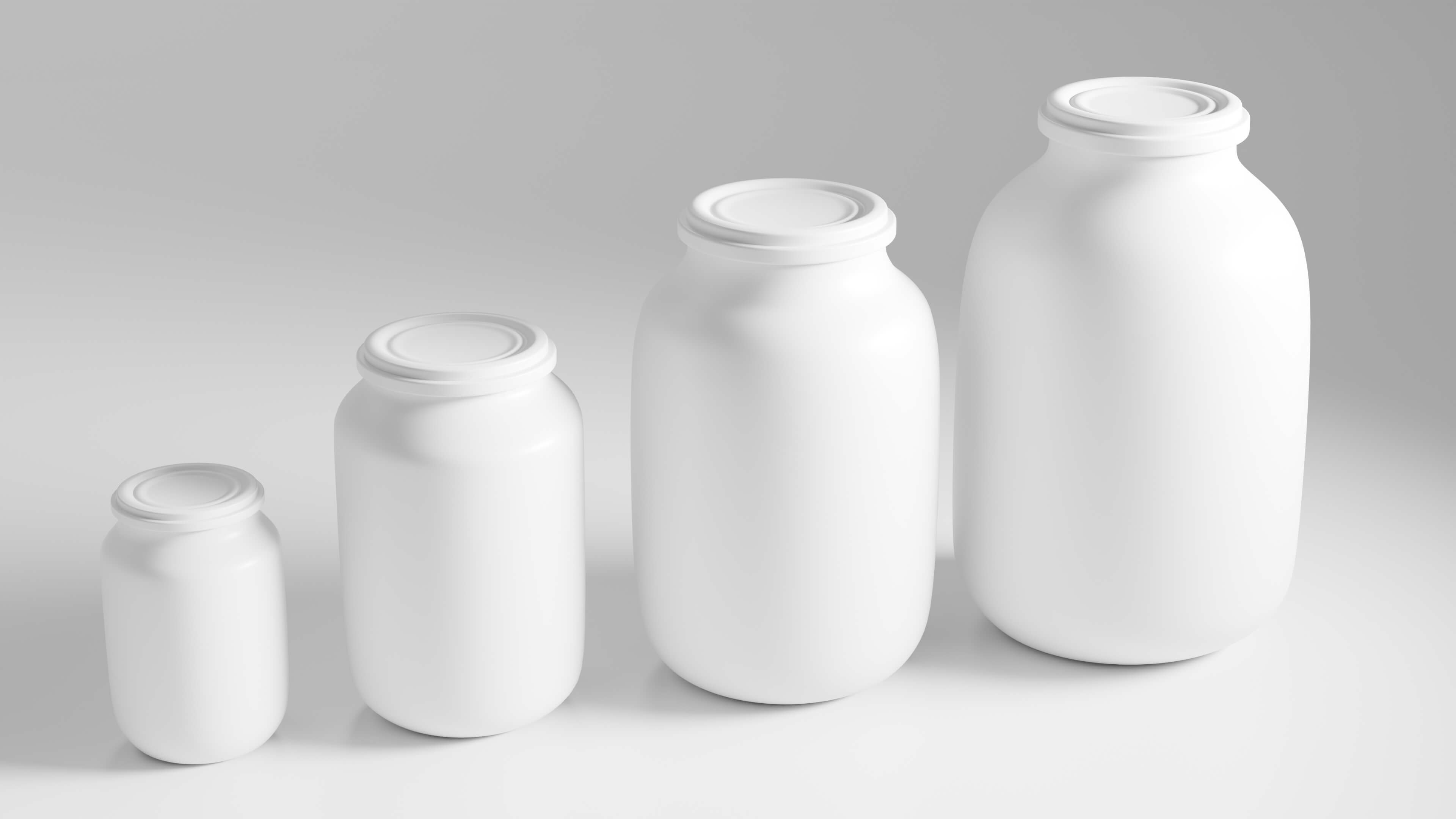Realistic Glass Jars Collection 3D Model 3D Render, Digital Artwork by Ekaterina_3D