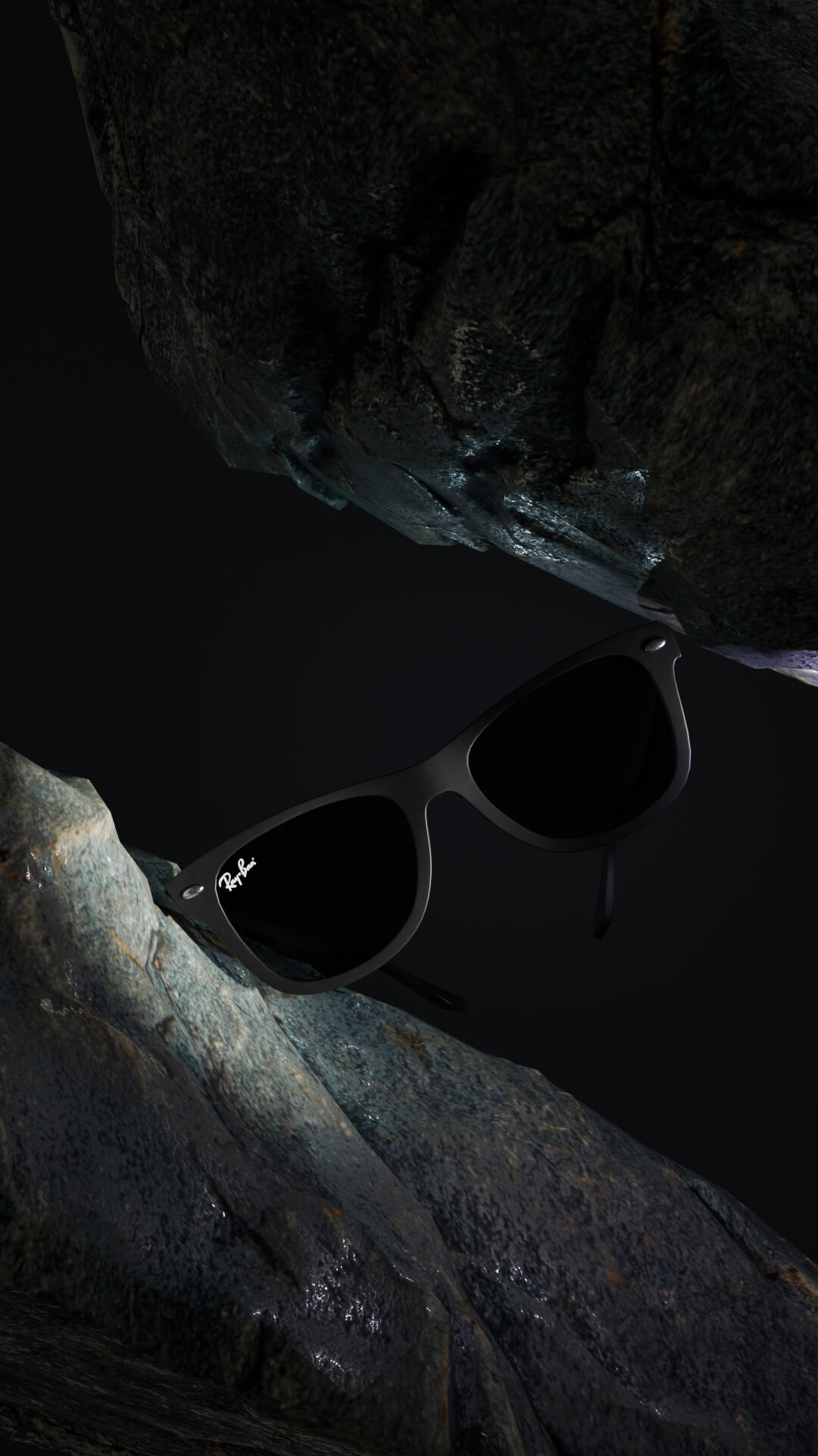 Unisex Sunglasses - Iconic Retro Style 3D Render, Digital Artwork by Ekaterina_3D