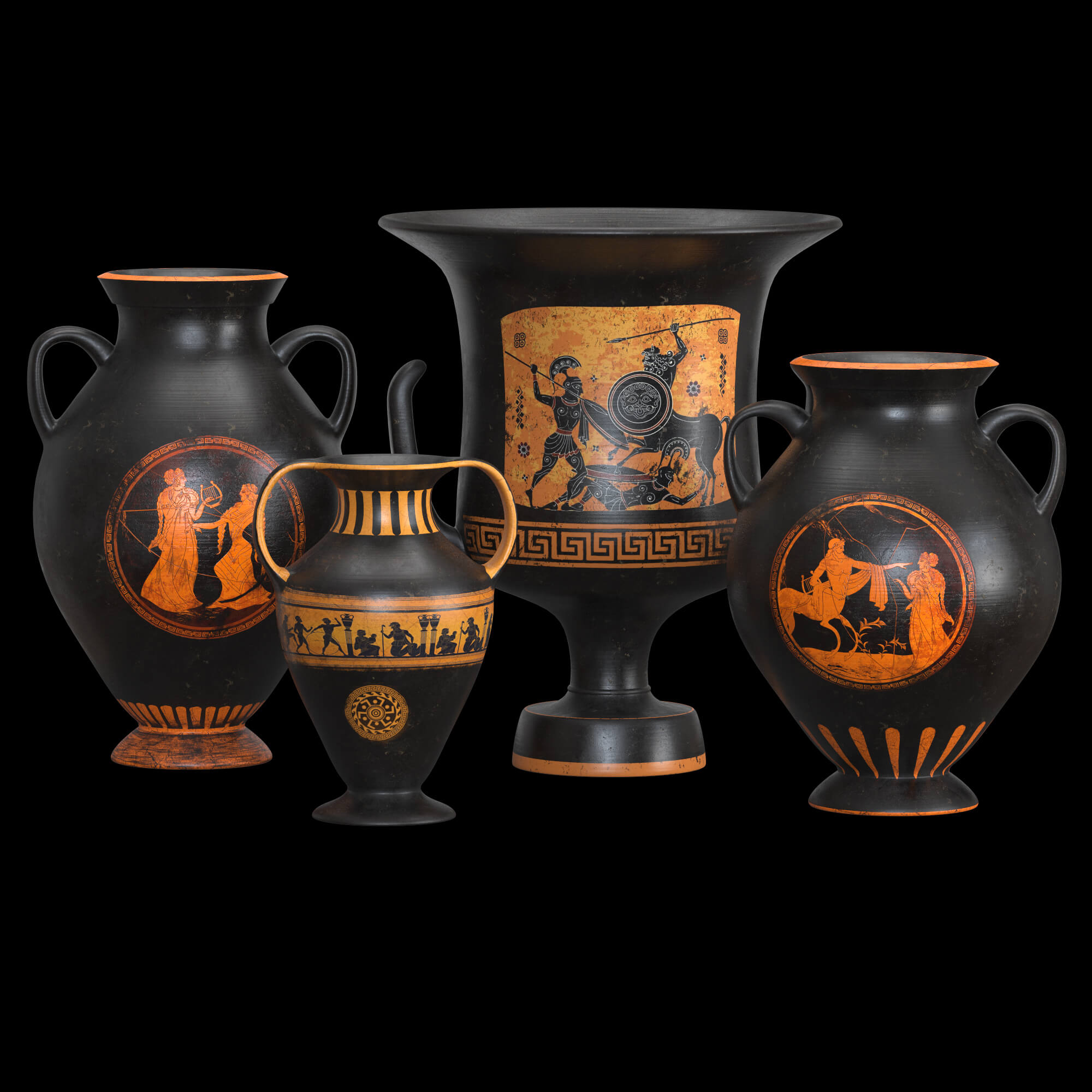 Ancient Greek Vases Props Daz Content