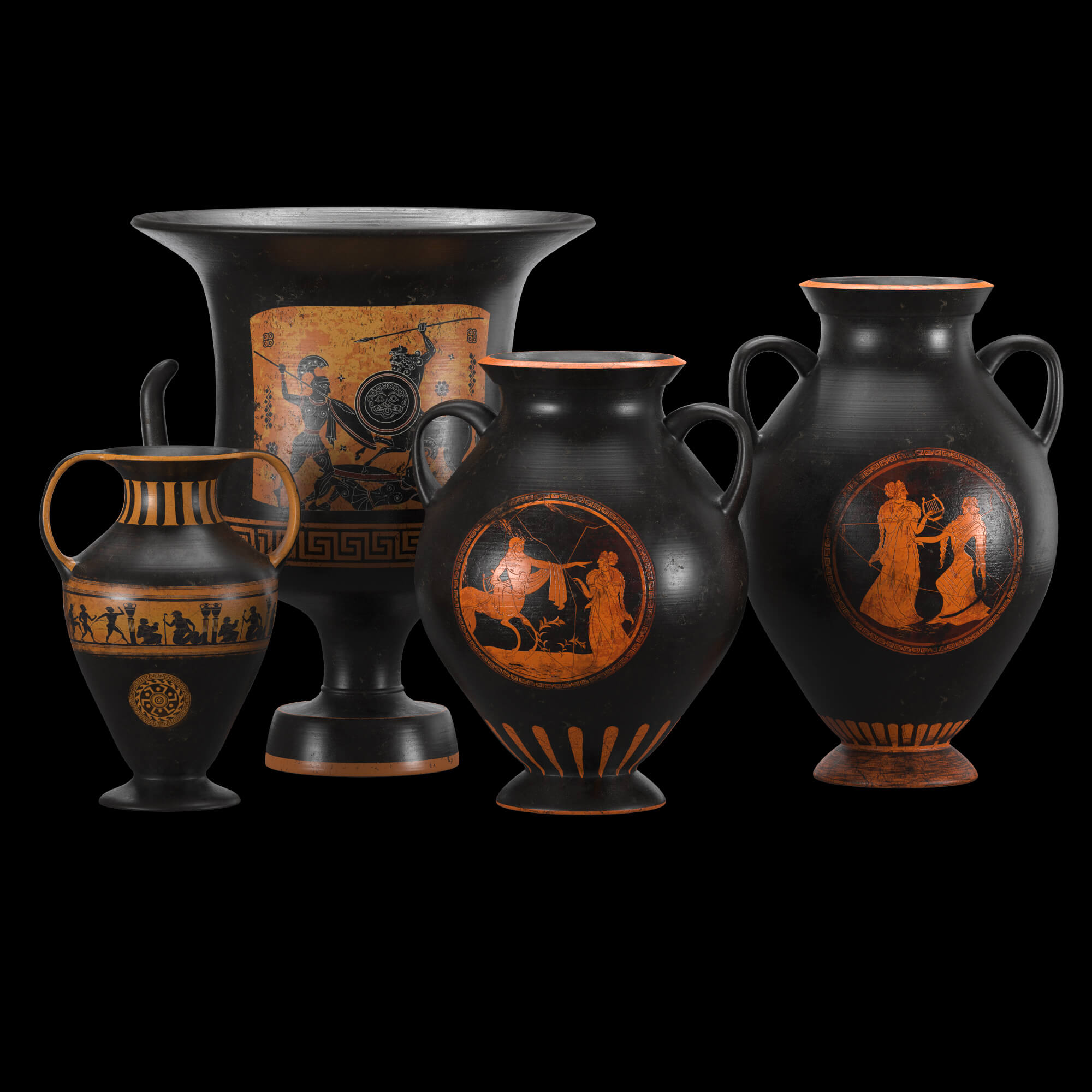 Ancient Greek Vases Props Daz Content