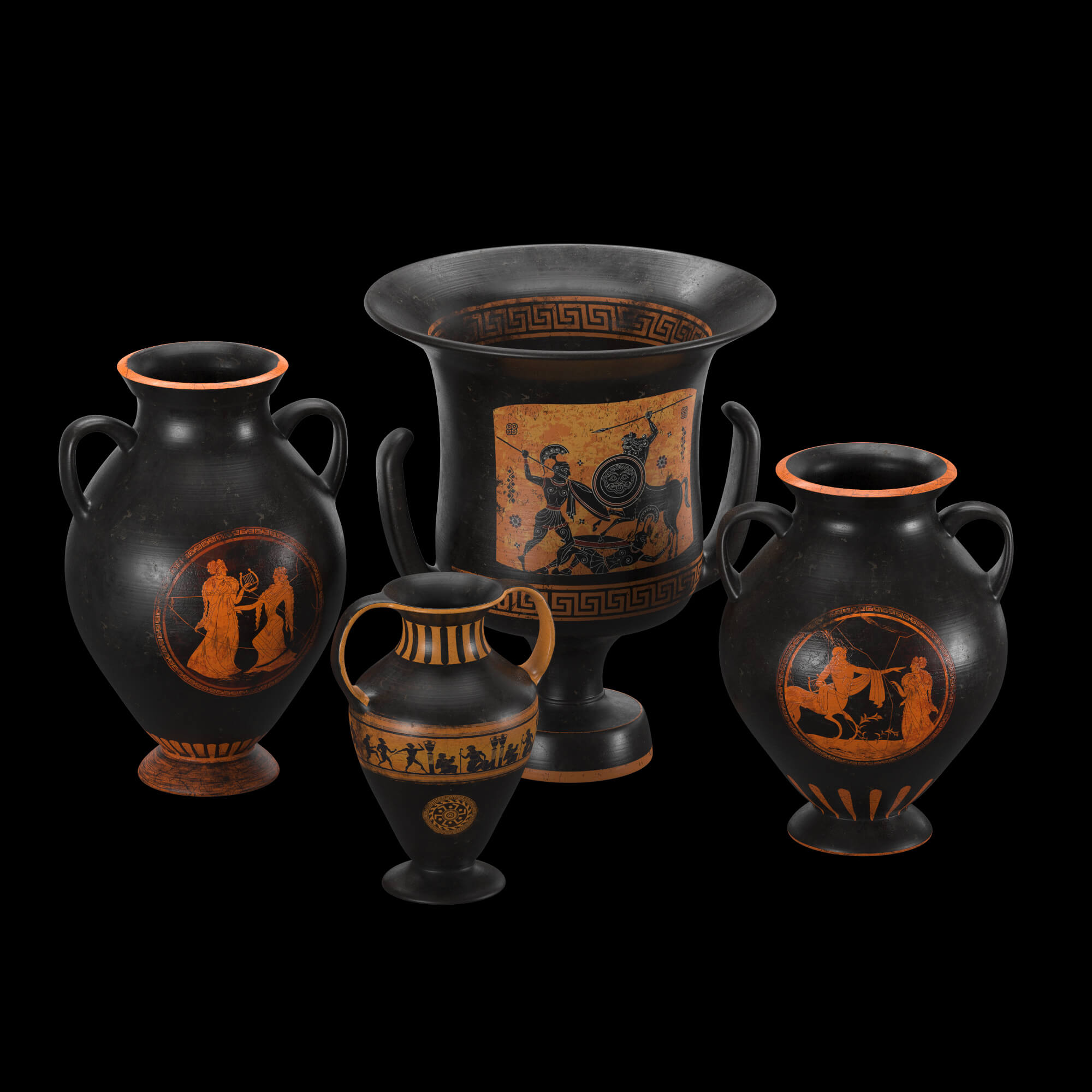 Ancient Greek Vases Props Daz Content