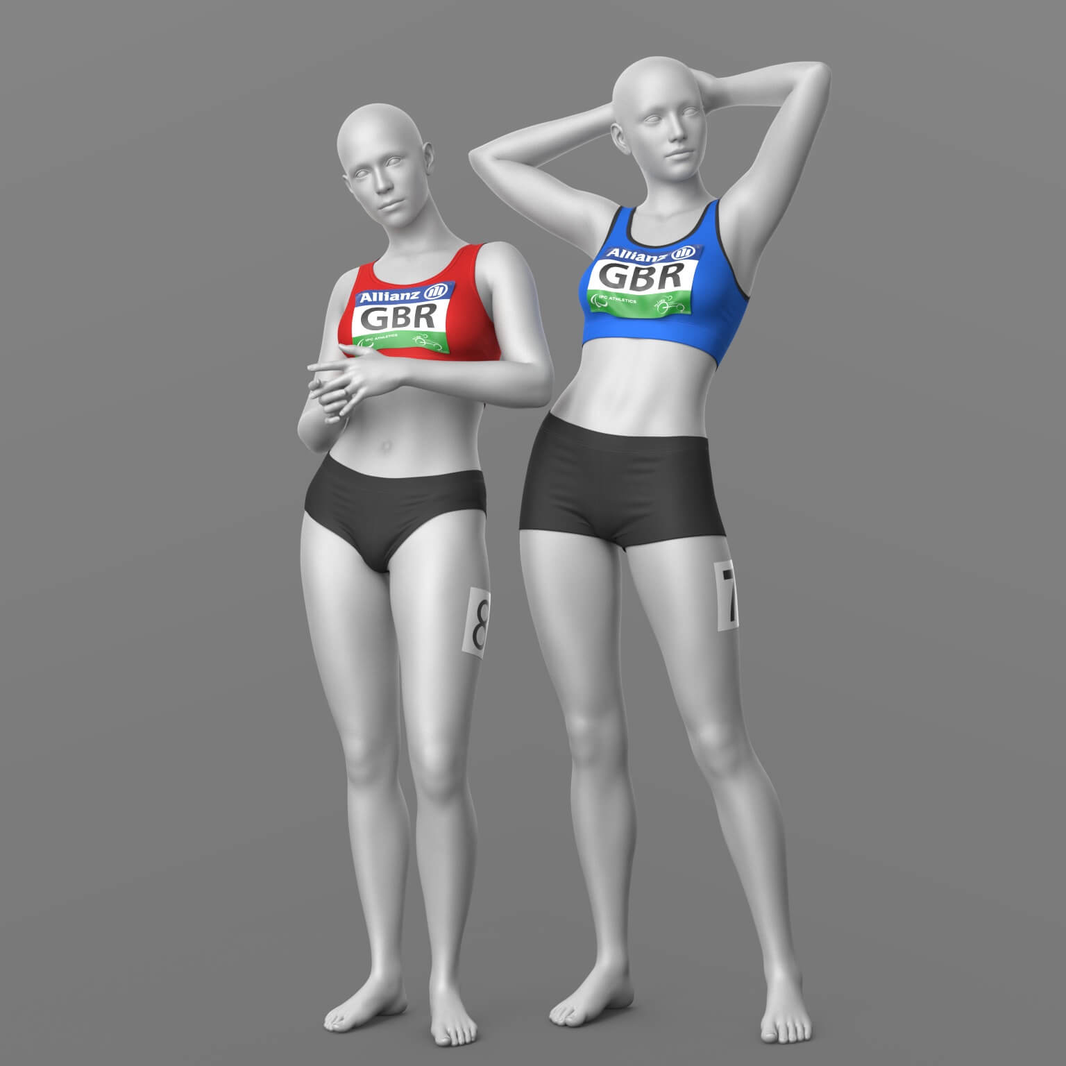 Athletic Sports Set for G9 G8F Daz Content