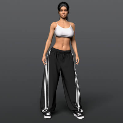 Baggy Sweatpants G8F Daz Content