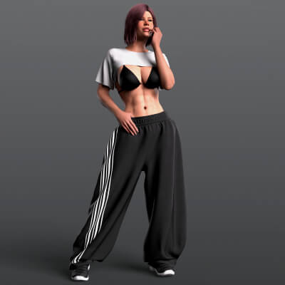 Baggy Sweatpants G9 Daz Content