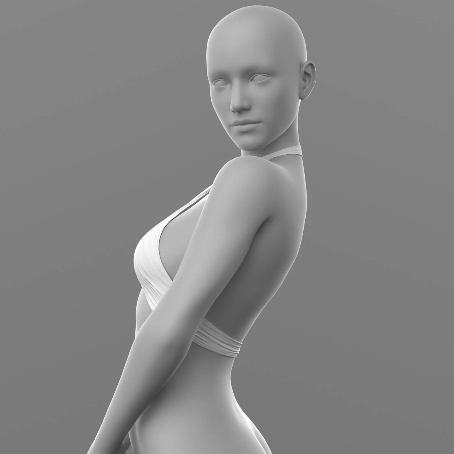Bandage Top and Skirt Shorts G8 Female Daz Content