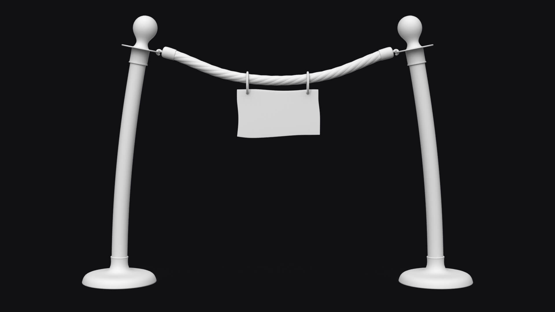 Barrier Cartoon PBR 3D Model