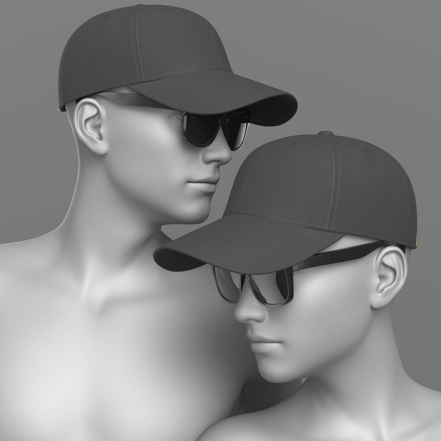 Baseball Cap and Sunglasses 4 in 1 G8 Female and Male Daz Content