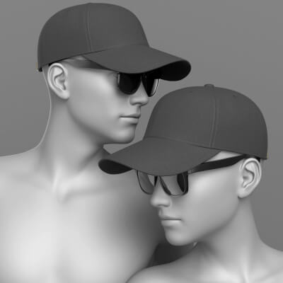 Baseball Cap and Sunglasses 4 in 1 G8 Female and Male