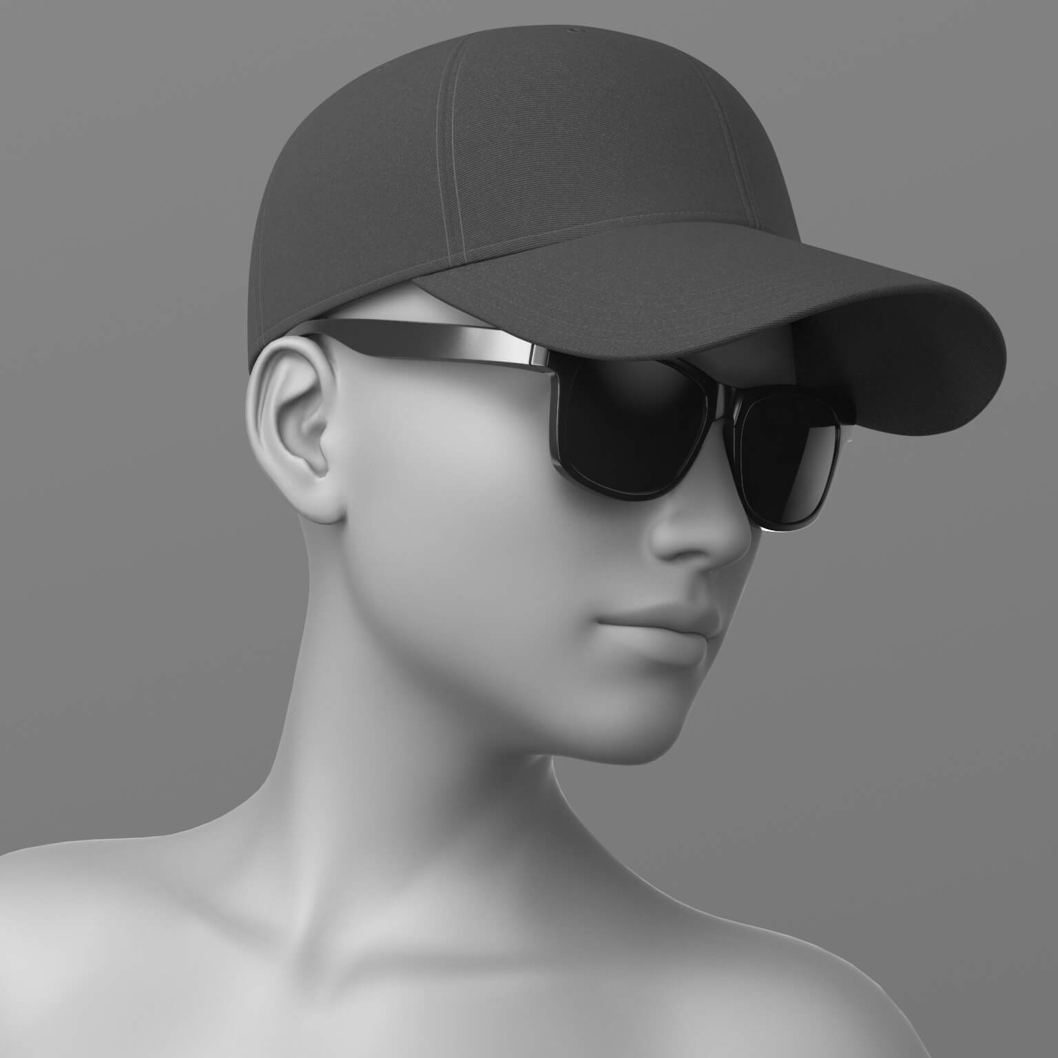 Baseball Cap and Sunglasses G8 Female Daz Content