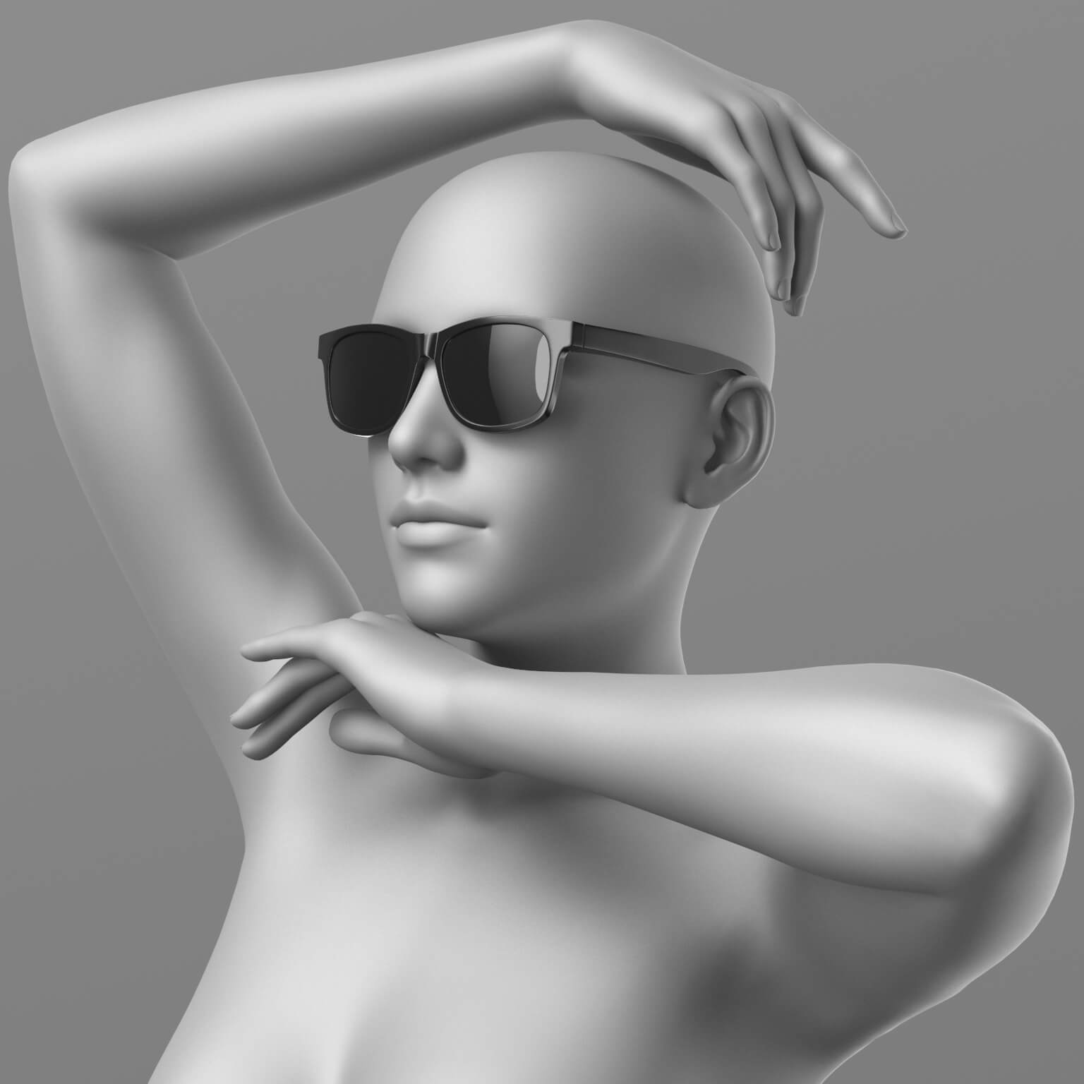 Baseball Cap and Sunglasses G8 Female Daz Content