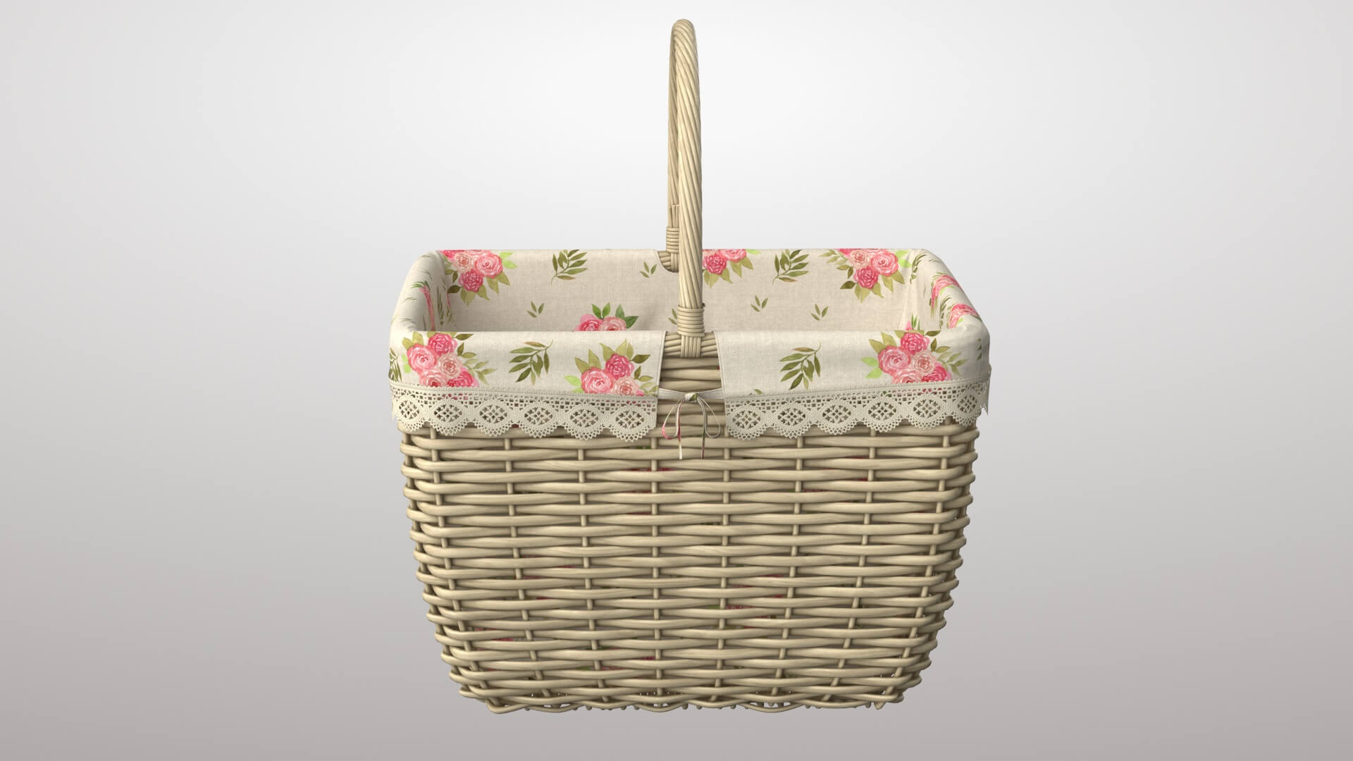 Basket Wicker 3D Model