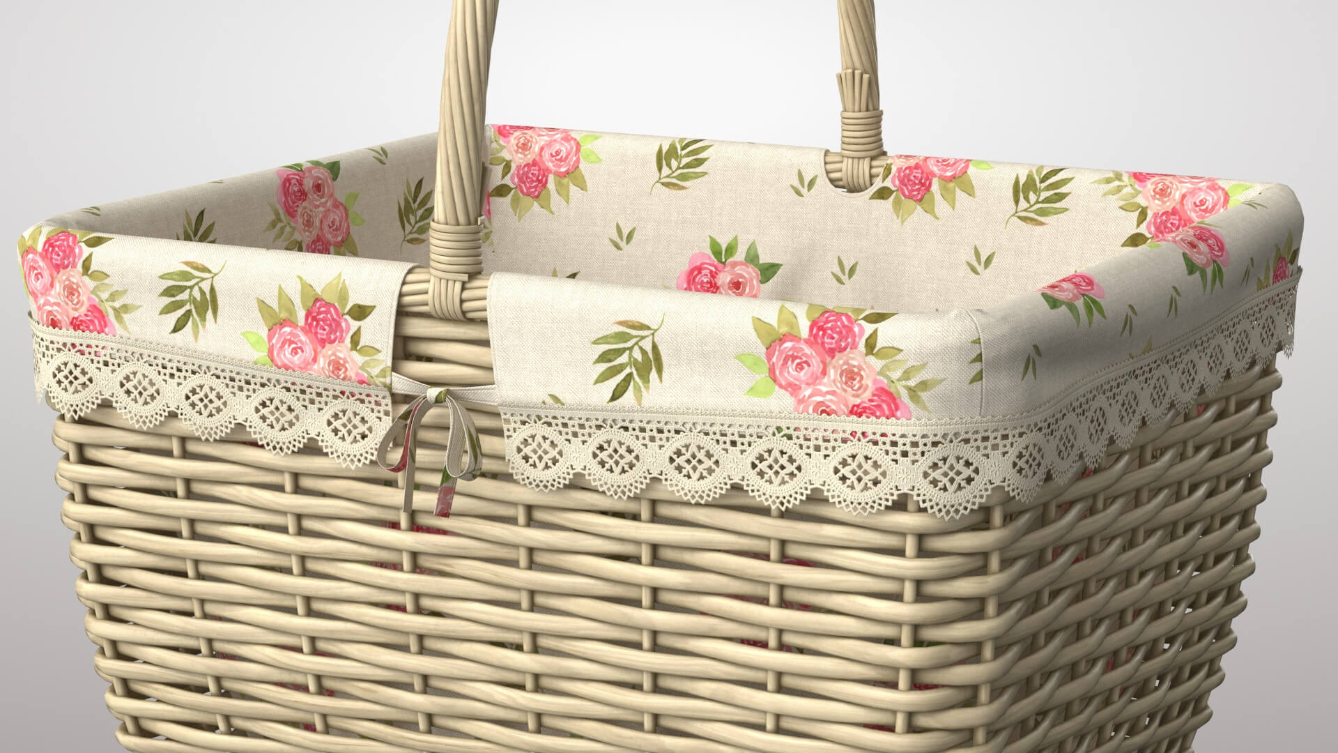 Basket Wicker 3D Model