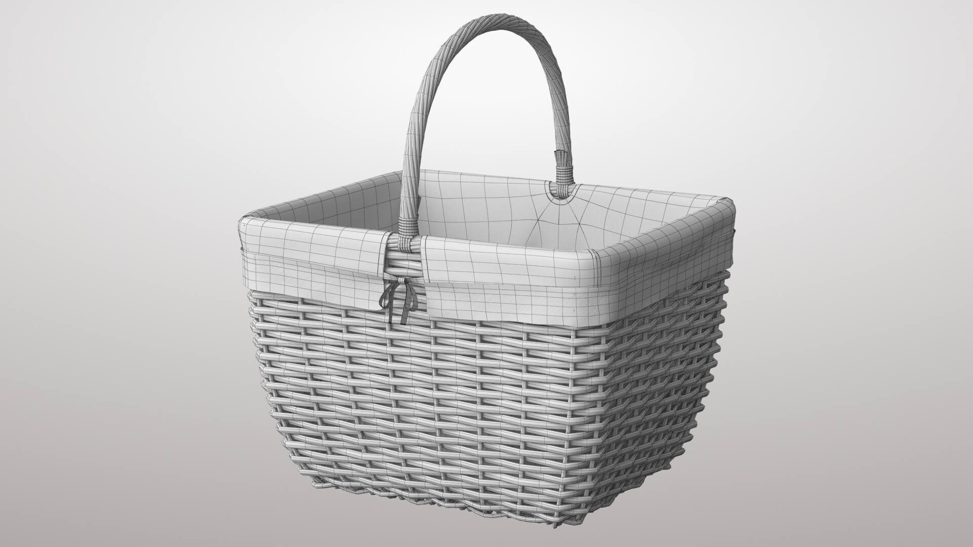 Basket Wicker 3D Model