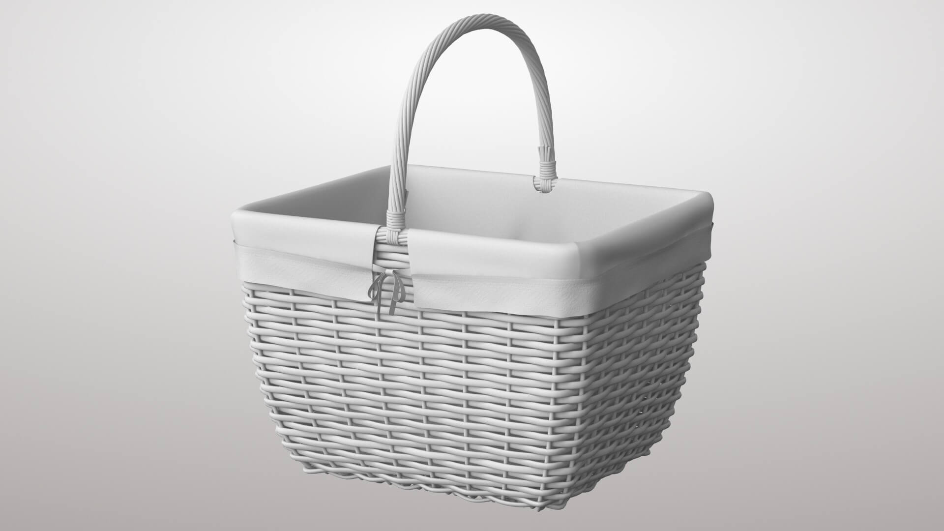 Basket Wicker 3D Model
