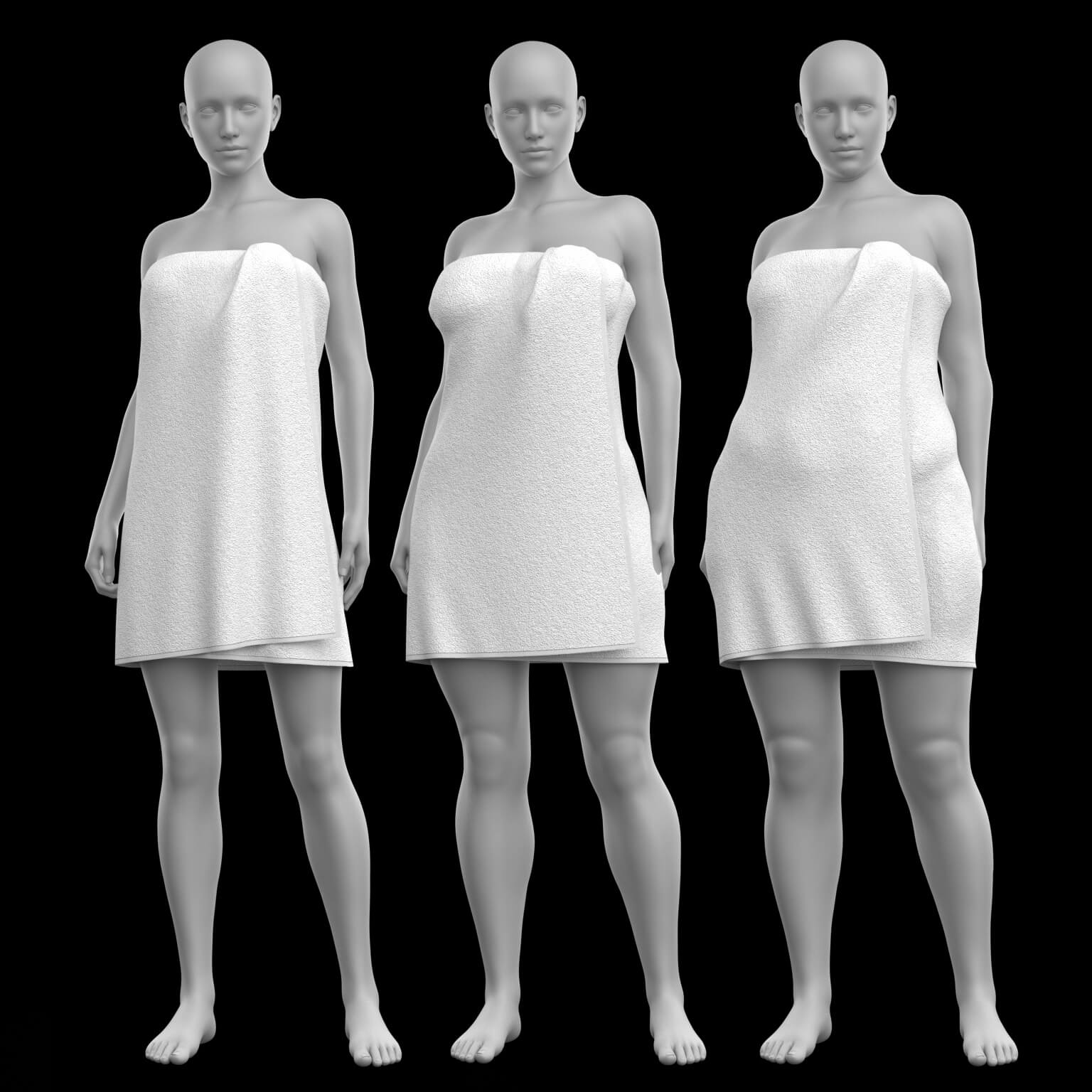 Bath Towel 02v 2 in 1 G8F G8M Daz Content