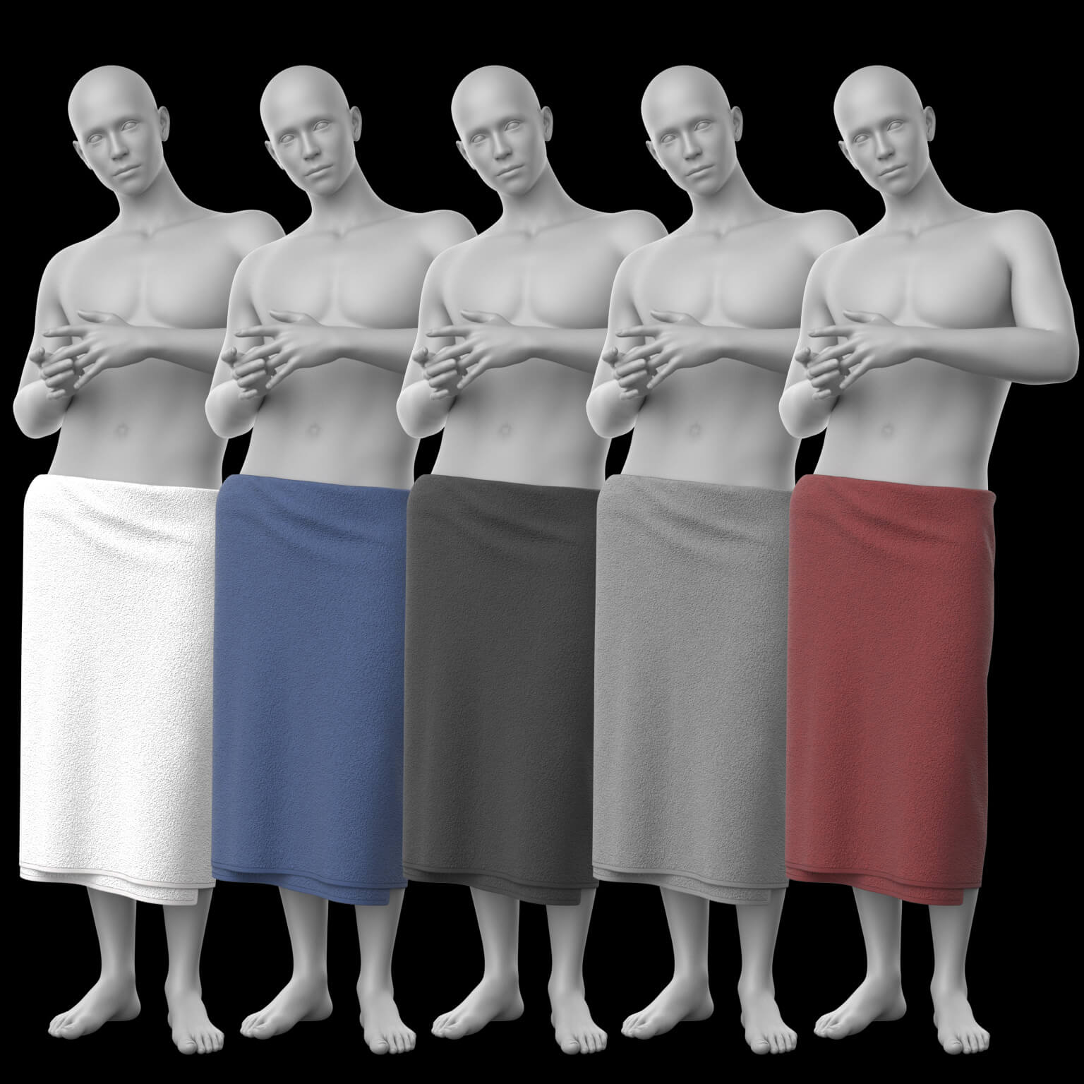 Bath Towel 02v 2 in 1 G8F G8M Daz Content