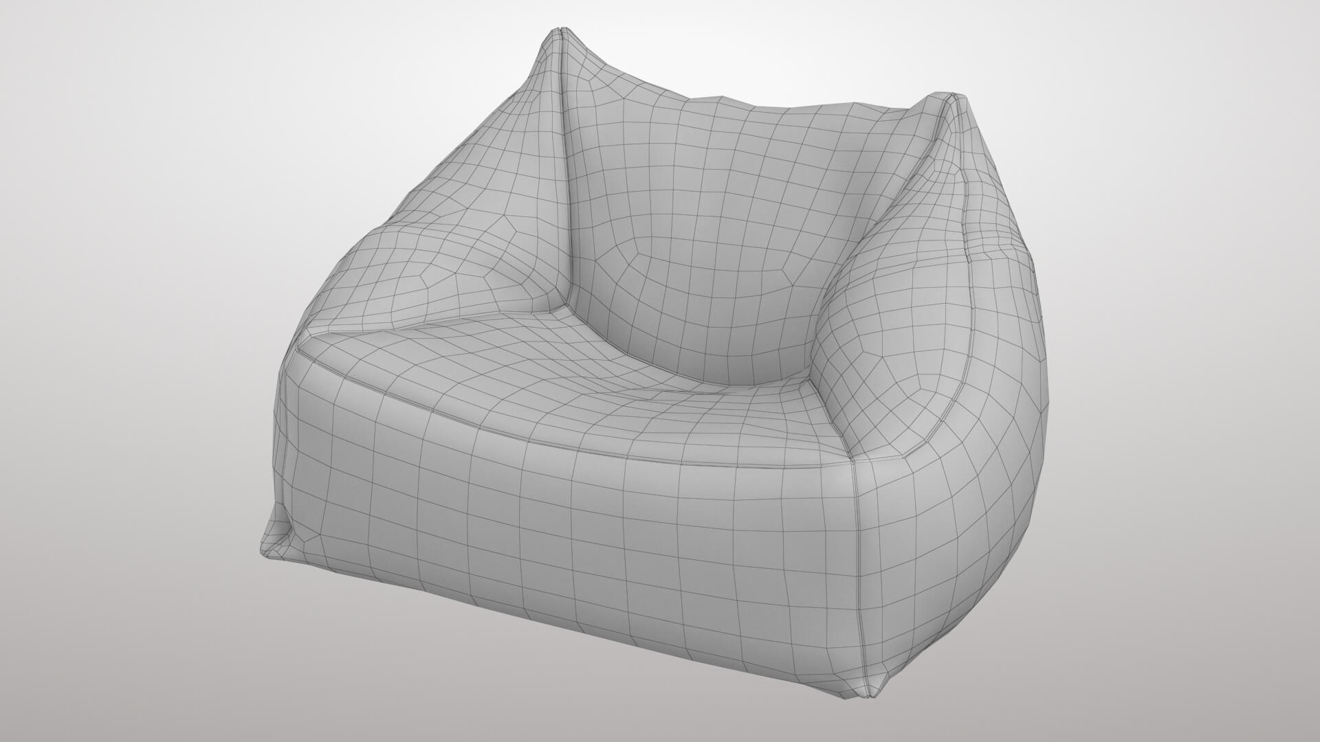 Bean Bag Chair 3D Model