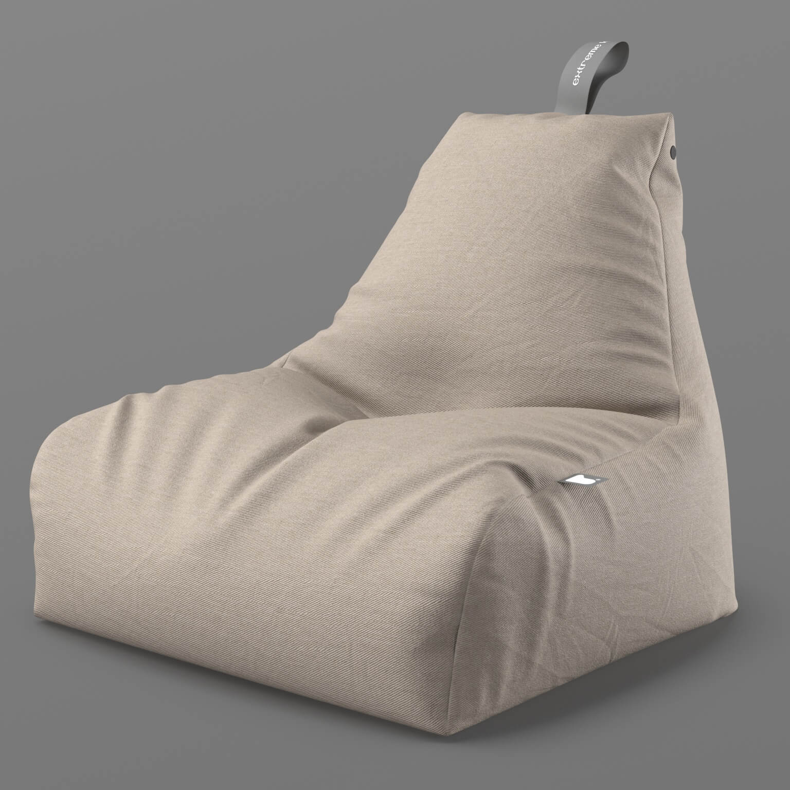Beanbag Chair 2V 3D Model 3D Model