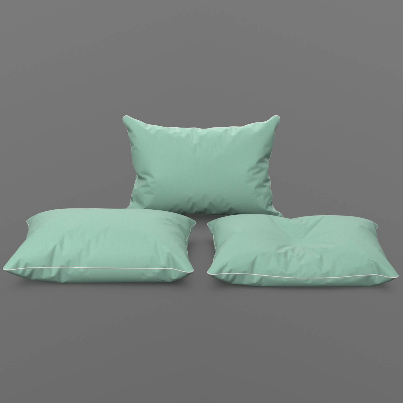 Bed Pillows Set Props 3 in 1 DAZ Daz Content