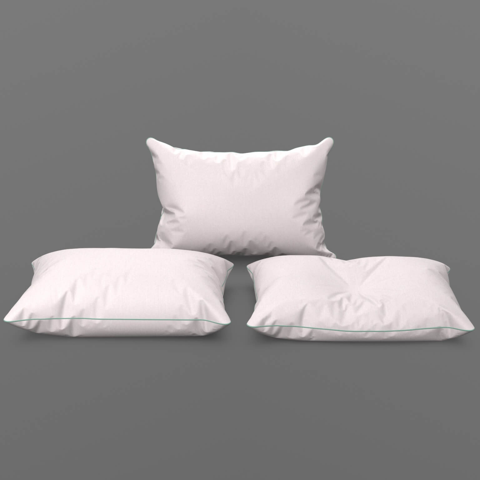 Bed Pillows Set Props 3 in 1 DAZ Daz Content
