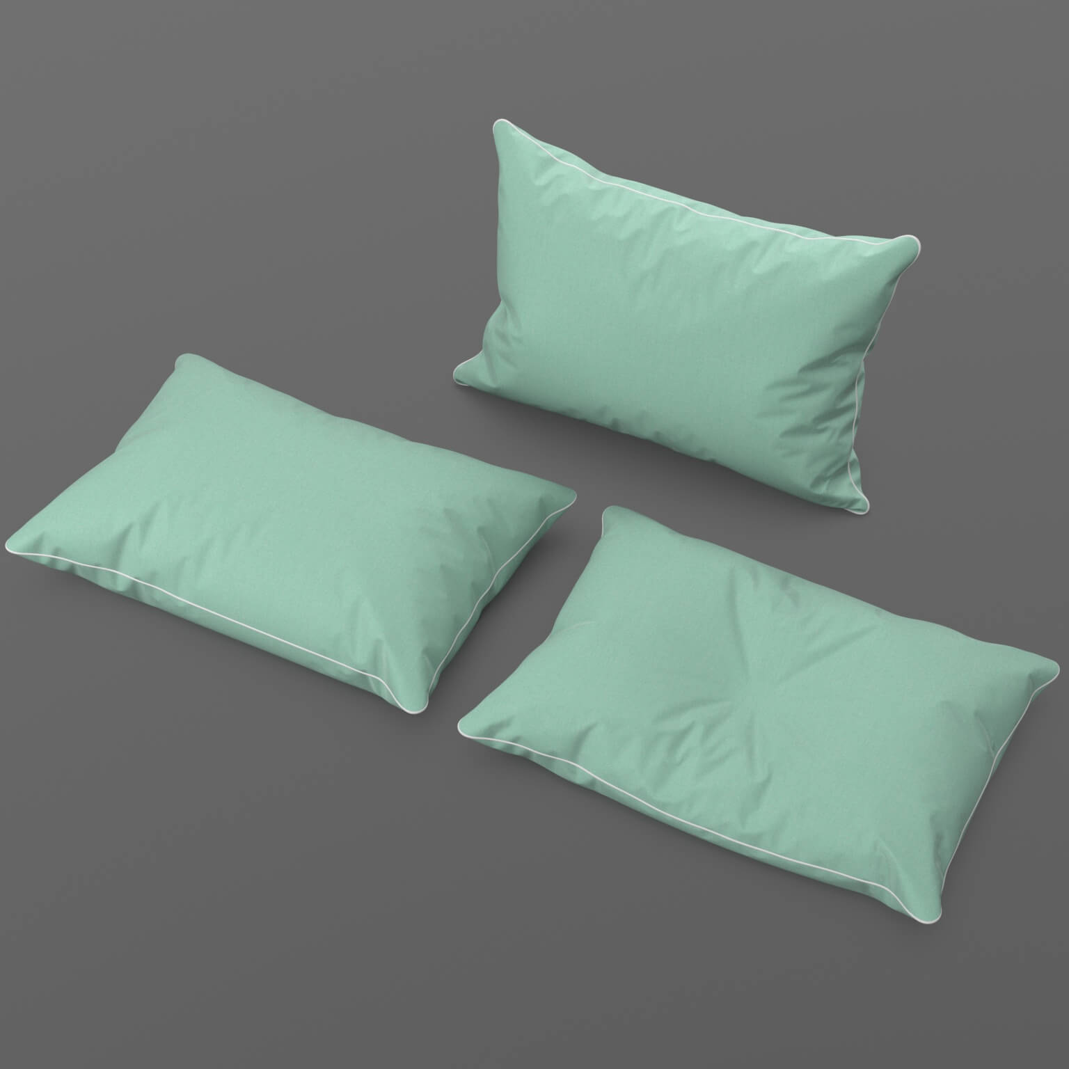 Bed Pillows Set Props 3 in 1 DAZ Daz Content