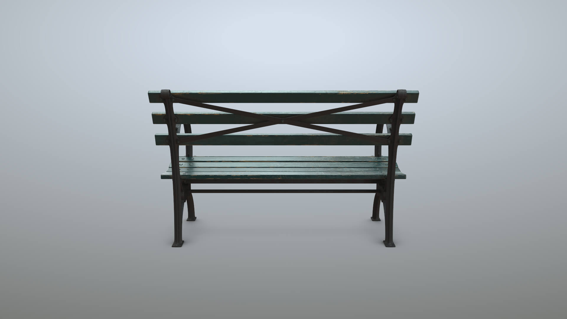 Bench Short Green Props Daz Content