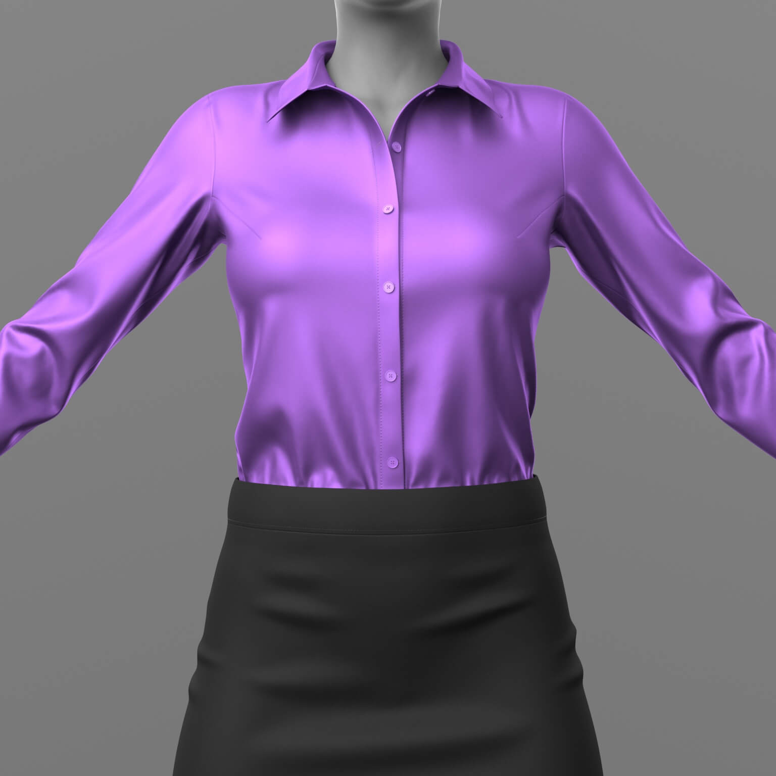 Blouse and Skirt G8 Female Daz Content